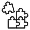 Puzzle piece icon representing problem-solving and logical reasoning skills