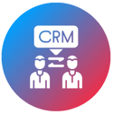 a crm icon with a crm icon