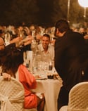 People drinking at cigar event curated by Francesco Luxury Travels Villas Weddings