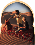 chigaga desert trekking -  Walking with Nomads in  the Moroccan Sahara chigaga desert trekking - trekking in morocco