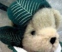 teddy bear Muffy VanderBear dressed in St Patrick's Day costume