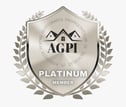 a silver plated badge with a silver and silver badge