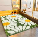 Roseate Flower Super Soft (40x60 cm) Microfiber 2000 GSM Bath Mat (₹328)