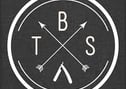 a black and white logo with arrows and arrows