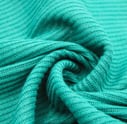 Teal Green Rib Knit Fabric Swatch