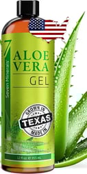 Organic aloe vera gel