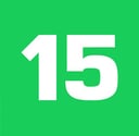 15 minučių portalo logotipas