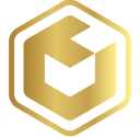 a golden background with a square shaped object