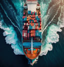 Container vessel at sea representing Balki International’s export services and global trade logistics