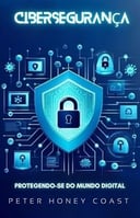 a blue and white poster with a lock on it