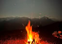 Fire camping in Lai Chau north Vietnam