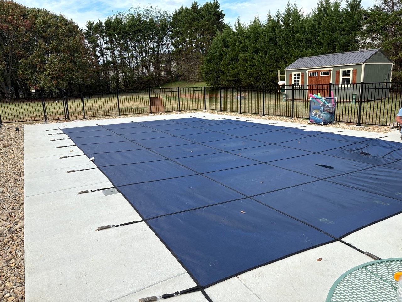 Fiberglass pool — gelcoat finish