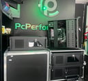 a computer monitor screen with a pc monitor and a monitor