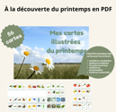 carte illlustrée printemps