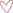 A transparant heart with a red outline