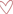 A transparant heart with a red outline