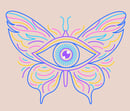 Dessin d'un papillon coloré aux ailes vibrantes, symbolisant transformation et liberté