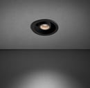 Foco empotrable IRIS SYSTEM de techo negro, con apertura de luz circular