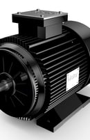 a motor cycle electric motor with a black and white background