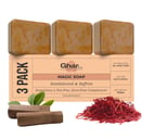 Ghar Soaps Sandalwood & Saffron Magic Soaps For Bath (300 Gms Pack Of 3) (₹399)