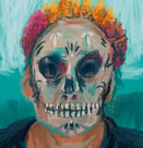 Digital postcard - Day of the dead selfie