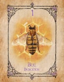 Bee Spirit Animal Card, Animal Spirit Oracle Deck, Art by Sonia Parker