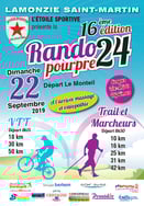 Affiche rando pourpre 24 l'étoile sportive Lamonzie Saint MArtin