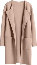 ANRABESS Women's Open Front Knit Lightweight Cardigan Casual Long Coatigan Sweater Lady Jacket Coat 