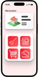 représentation de l'interface propriétaire déléguant un service