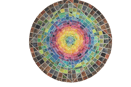 Mandala à l'aquarelle, réalisé par Karin Monami