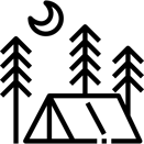 Pajūrio kempingas logo