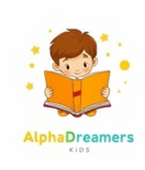 Alpha Dreamers kids, Montessori inspired busy books and educational charts for screen free and homeschooling kids logo