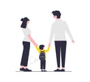 a man and woman holding hands and holding hands