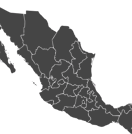 a map of mexico with a map of the country