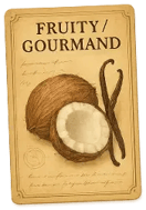 fruity gourmand cabinet card