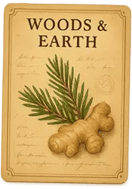 woods & earth cabinet card