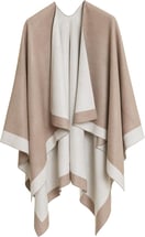 MELIFLUOS DESIGNED IN SPAIN Women's Shawl Wrap Poncho Ruana Cape Cardigan Sweater Open Front for Fal