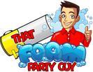 Foam Party Logo for Glow foam and foam rentals