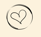 a heart shaped heart in a circle