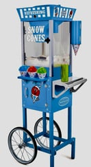 a blue snow cone machine