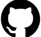 GitHub's logo, the white silhouette of an Octocat, a combination of an octopus and a cat