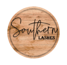 a wooden sign that says southern lashes lashes