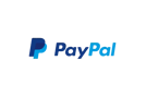 Official PayPal logo in shades of blue, representing the online payment brand.