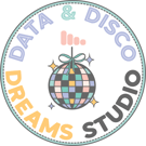 Data & Disco Dreams logo - creative studio for small businesses