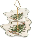 Spode Christmas Tree 2-Tiered Server