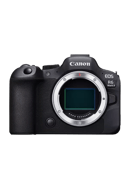 The body of a mirrorless camera, the Canon EOS R6 Mark II hybrid camera, with its full-frame sensor