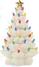 Lenox Treasured Traditions Ivory Lighted Tree Figurine