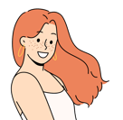 Mujer feliz aprendiendo español online