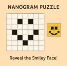 Play online nanogram puzzle Smiley face 