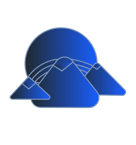 Decorative icon - mountain landscape
